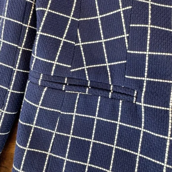 Nicola Vintage Italian Navy Blue Blazer and Skirt Set size 14 - Picture 5 of 16